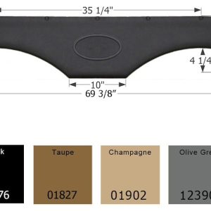 ICON Vehicle Dynamics Fender Skirt, Tandem Axle – 12390