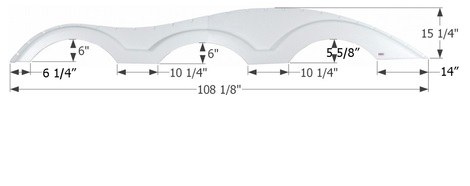 ICON Vehicle Dynamics Fender Skirt, Vehicle Fitment: Certain Keystone Raptor Models, 108-1/8 Inch Length X 15-1/4 Inch Height, Black – 12562
