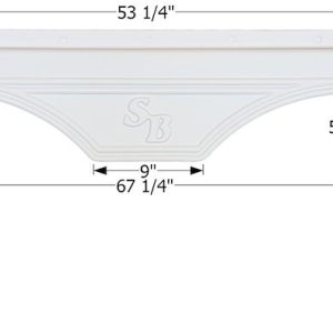 ICON Vehicle Dynamics Fender Skirt, Tandem Axle, Fits Various Sunnybrook and Winnebago Brands, Sunnybrook Part Number FD105 – 12665