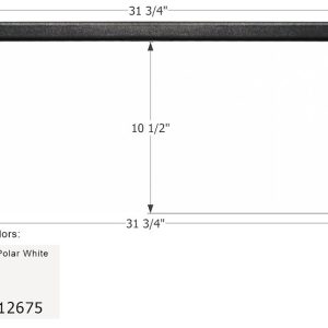 ICON Vehicle Dynamics Step Trim, Vehicle Fitment: Travelaire Genesis/ Legacy Models, 31-1/4 Inch Length X 12-1/4 Inch Width, Polar White – 12675