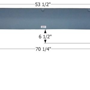 ICON Vehicle Dynamics Fender Skirt, Tandem, Fits Various Weekend Warrior Brands Including Carbon Lite, 70-1/4 Inch Length X 12 Inch Height – 12711