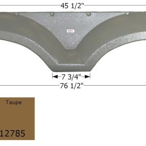 ICON Vehicle Dynamics Fender Skirt, Tandem Axle, Fits Various Coachmen and Including Chaparral Brands, Coachmen Part Number C01232084 – 12780