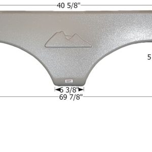 ICON Vehicle Dynamics Fender Skirt, Tandem Axle, Fits Various Keystone Brands Including Montana Mountaineer – 12809