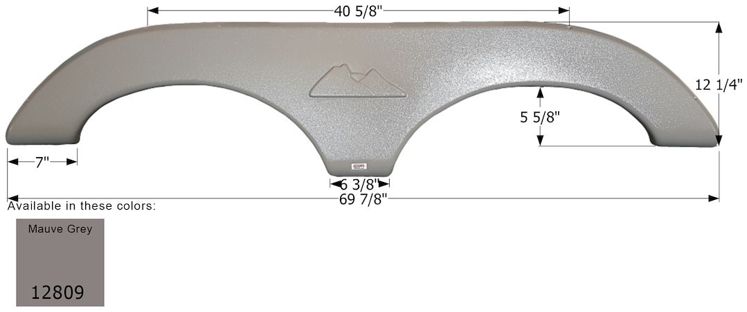 ICON Vehicle Dynamics Fender Skirt, Tandem Axle, Fits Various Keystone Brands Including Montana Mountaineer – 12809