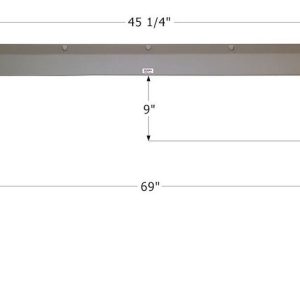 ICON Vehicle Dynamics Fender Skirt, Single Axle, Fits Various R-Vision Brands Including Trail Harbor, 69 Inch Length X 13 Inch Height, Taupe – 14010