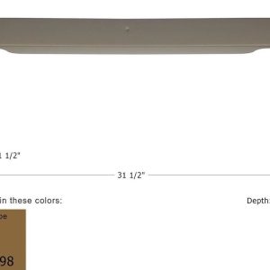 ICON Vehicle Dynamics Step Trim, Vehicle Fitment: Keystone Models, 31-1/2 Inch Length X 10-1/2 Inch Width, Taupe, Single – 14098