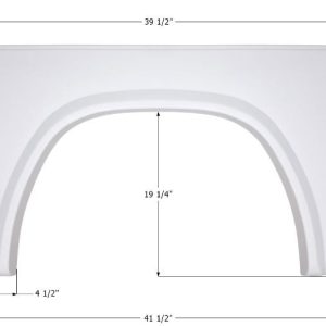 ICON Vehicle Dynamics Fender Skirt, Single Axle, Vehicle Fitment: Various Damon Intruder Models, 41-1/2 Inch Length X 26-1/4 Inch Height – 14261