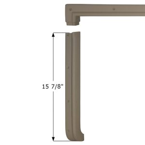 ICON Vehicle Dynamics Step Trim, 30-3/4 Inch Length X 18-1/4 Inch Width, Polar White, Plastic – 14412