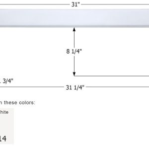 ICON Vehicle Dynamics Step Trim, 31 Inch Length X 10-3/4 Inch Width, Polar White, Plastic – 14414