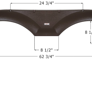 ICON Vehicle Dynamics Fender Skirt, Tandem Axle, Vehicle Fitment: Various Forest River Rockwood Signature/ Ultra Lite Models – 14886