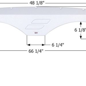 ICON Vehicle Dynamics Fender Skirt, Tandem Axle, Vehicle Fitment: Various Starcraft Autumn Ridge Models – 15141