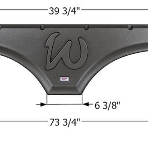 ICON Vehicle Dynamics Fender Skirt, Tandem Axle, Fits Various Forest River Brands Including Wildcat, 73-3/4 Inch Length X 11-1/8 Inch Height – 15322