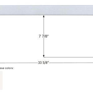ICON Vehicle Dynamics Step Trim, Vehicle Fitment: Various Northwood Arctic Fox Models, 33-5/8 Inch Length X 9-7/8 Inch Width, Polar White – 15394