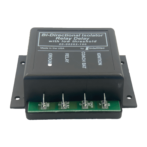 Intellitec Battery Isolator Relay Delay, Delays the Function of the Isolator Relay When the Coach Is Started, Bi Directional, Gas – 00-00362-100