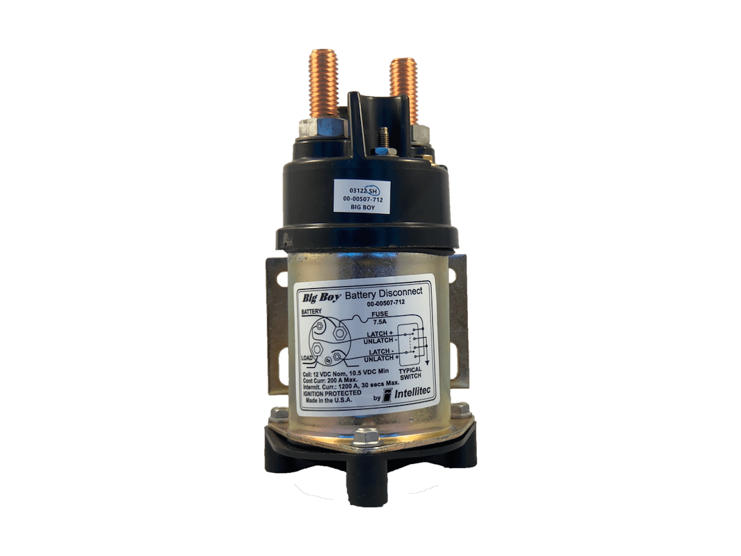 Intellitec Battery Disconnect Switch, Used to Remotely Disconnect the Battery of Larger Vehicles, Latching Relay, 200 Amp, 12 Volt – 00-00507-012