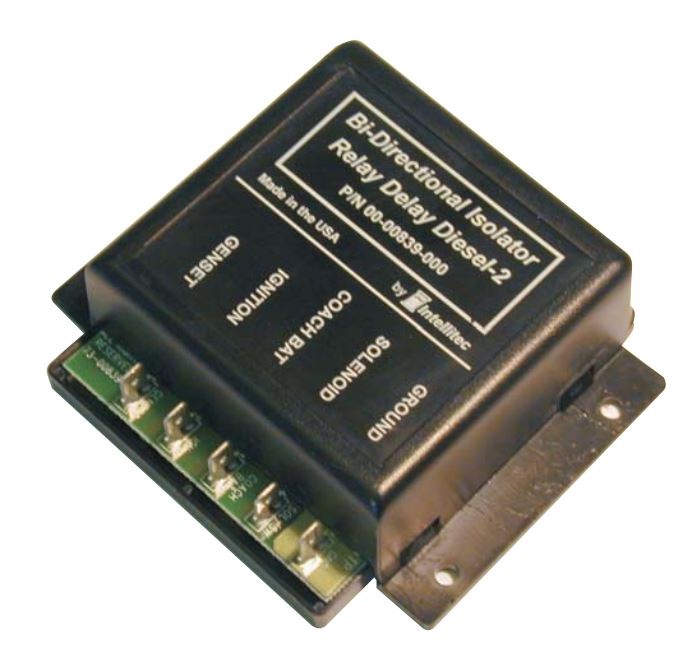 Intellitec Battery Isolator Relay Delay, Delays the Function of the Isolator Relay When the Coach Is Started, Bi Directional, Diesel – 00-00839-000