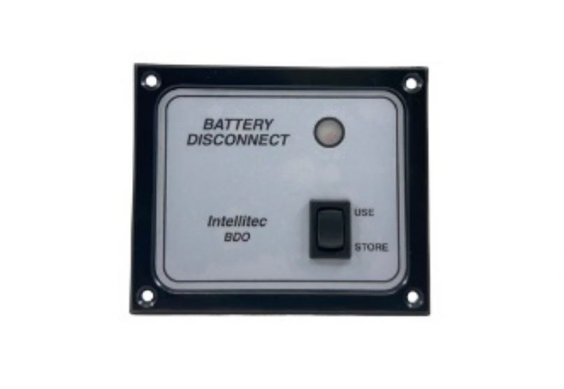 Intellitec Battery Disconnect Switch Panel, Black/ Silver – 00-01114-000