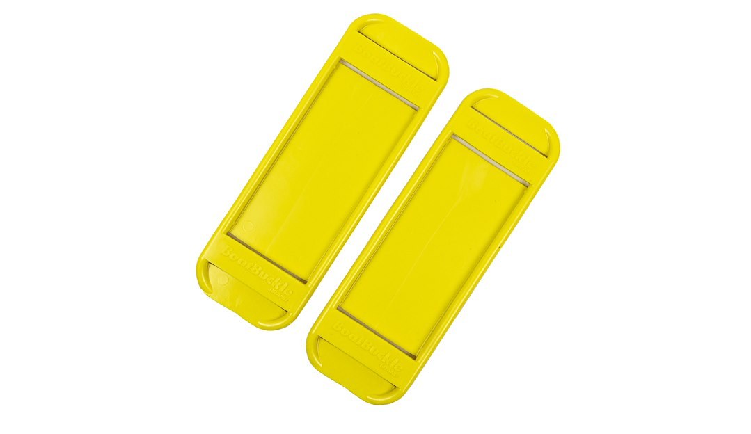 Immi Tie Down Strap Corner Guard, Boatbuckle ®, Use to Protect Cargo and Tie Down Strap from Crushing, 1 Inch Width, PVC Rubber, Yellow – F13274