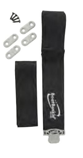 Immi Fishing Rod Holder, Hls Series, Deck Mount, Holds Four Spinning Rod, Hook and Loop Strap Style Hold, Black, Foam Molded Rod Insert – F15434