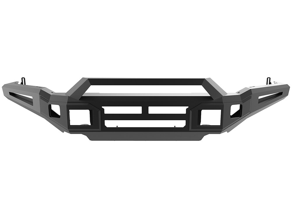 Ici Stainles Bumper, Alumilite, One Piece Design, Mounting Hardware Included, With Rt Light Bar Mount/ Push Bar, Without Winch Mount – AL-FBM15FDN-RT