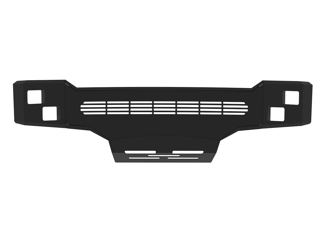 Ici Stainles Bumper, Alumilite, One Piece Design, Mounting Hardware Included, Without Grille Guard, Without Winch Mount – AL-FBM21CHN