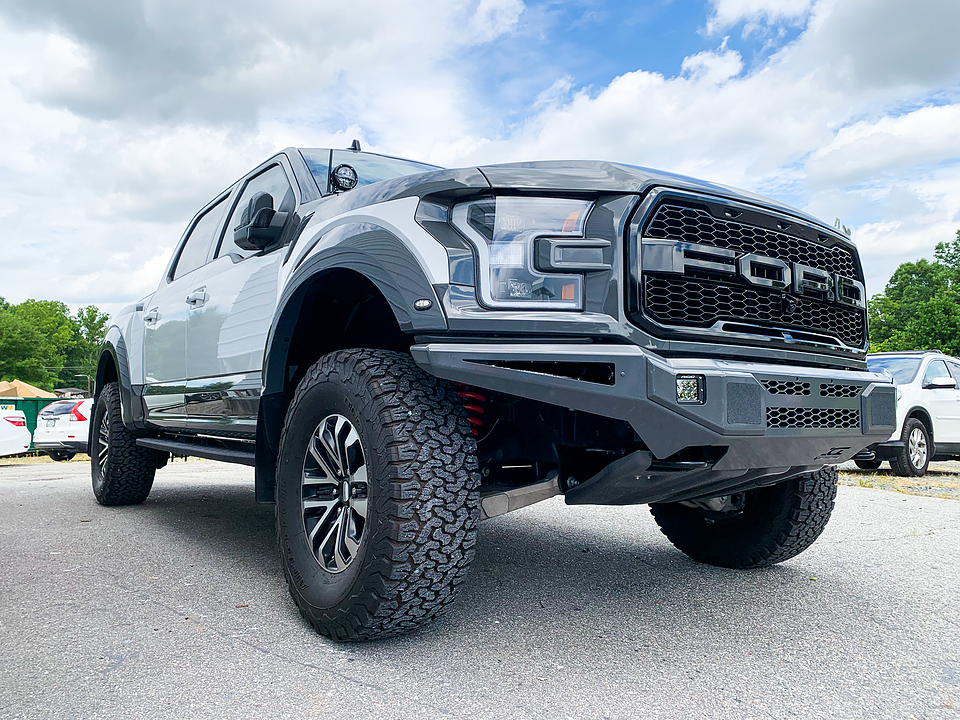 Ici Stainles Bumper, Alumilite, One Piece Design, Mounting Hardware Included, With Light Bar Mount/ Push Bar, With Winch Mount – AL-FBM35FDN-RT