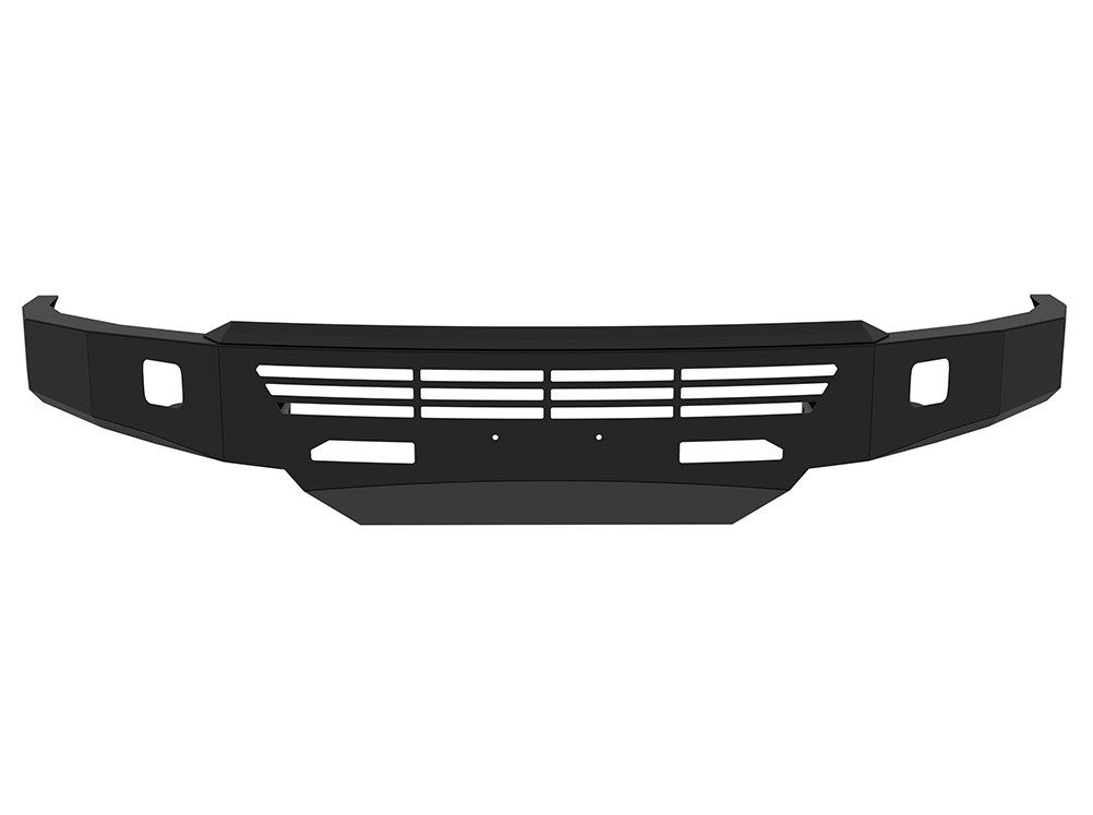 Ici Stainles Bumper, Alumilite, One Piece Design, Mounting Hardware Included, Without Grille Guard, Without Winch Mount – AL-FBM39DGN