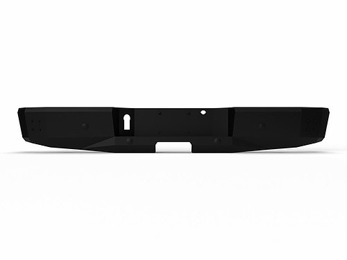 Ici Stainles Bumper, Alumilite, One Piece Design, Mounting Hardware Included, Without Receiver Hitch, Powder Coated Black Aluminum – AL-RBM85FDN