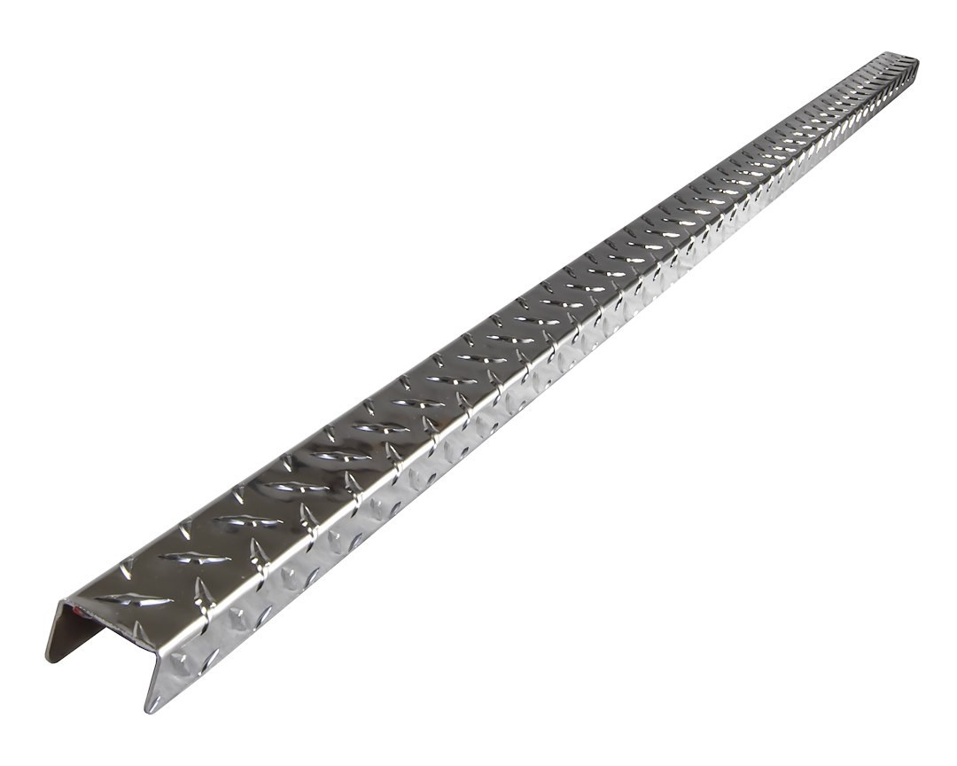 Ici Stainles Bed Front Rail Protector, Covers Inside and Top of Rail, Diamond Plated, Aluminum – BH27TB