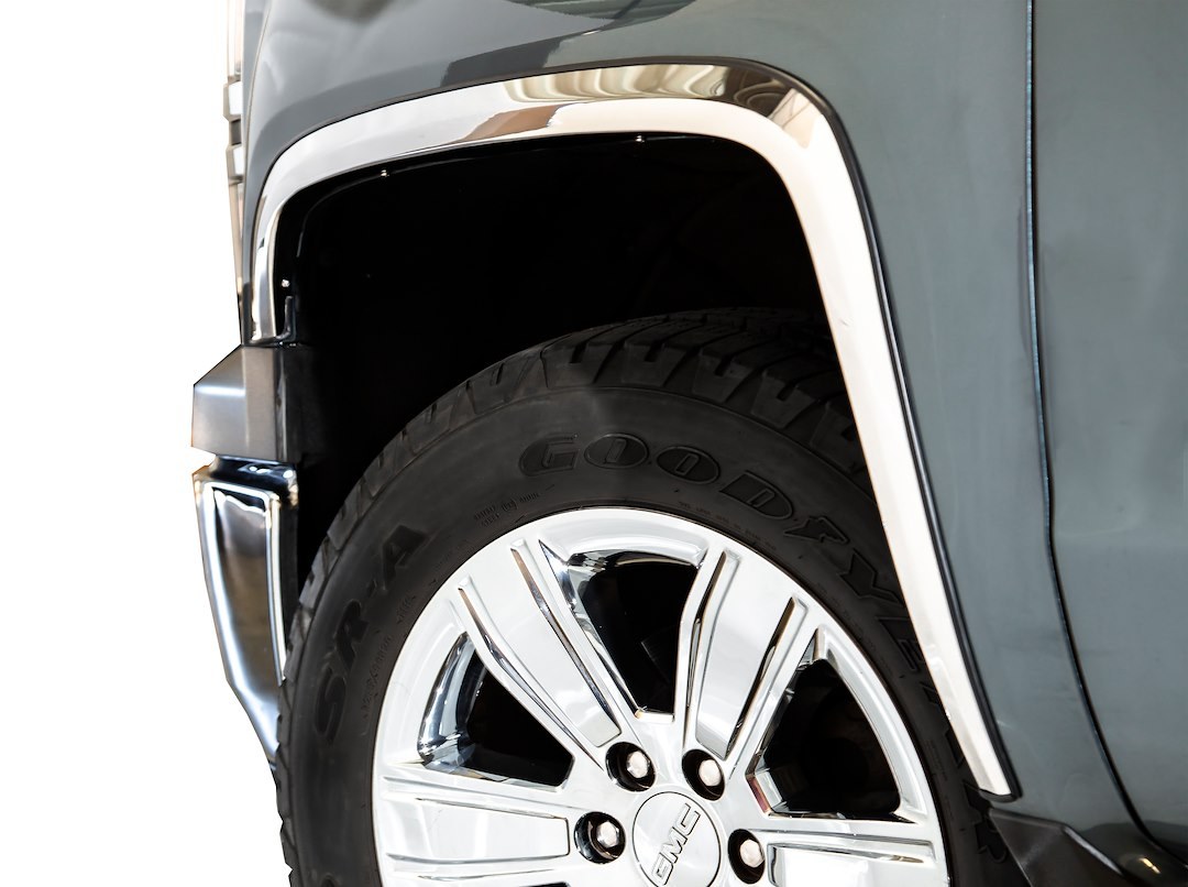 Ici Stainles Fender Trim, Full Wheel Well, Polished, Stainless Steel, 4 Piece – CHE077
