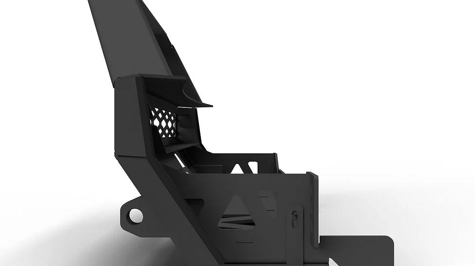 Ici Stainles Bumper, Alumilite, One Piece Design, Mounting Hardware Included, With Rt Light Bar Mount/ Push Bar, With Winch Mount – AL-FBM71TYN-RT