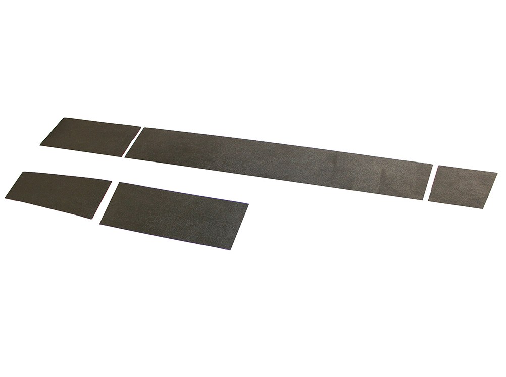 Ici Stainles Rocker Panel Molding, Rocker Armor, 12 Pieces, Textured, Black, Moldable Plastic, 6 Inch Width – RA-T2167M