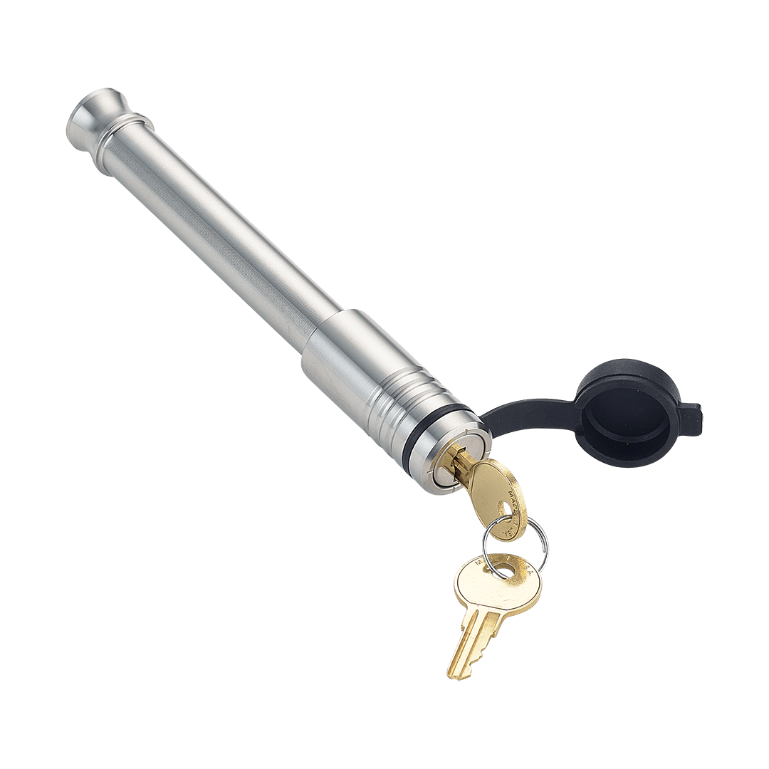 Infiniterule Trailer Hitch Pin, For Use with 3 Inch Receiver, Barbell, With Keyed Lock, 5/8 Inch Diameter – 61073-S