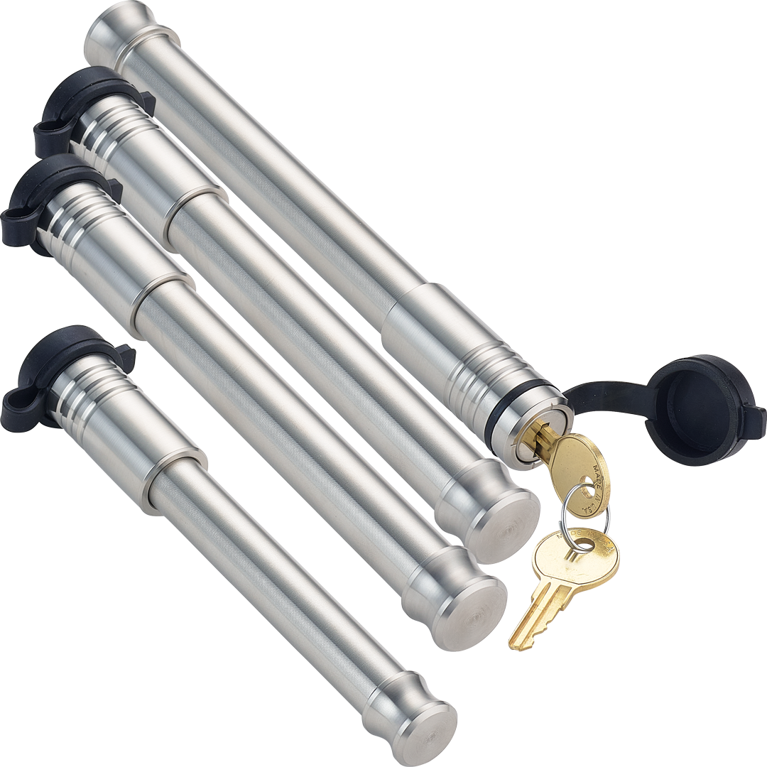 Infiniterule Trailer Hitch Pin, For Use with B&w 3 Inch Tow and Stow 21000 Pound Hitch/ 3 Inch Receiver, Barbell, With Keyed Lock – 61781-S