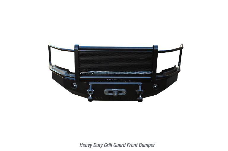 Ironcross Bumper, Heavy Duty Grill, One Piece Design, Mounting Hardware Included, With Grille Guard, With Standard Internal Winch Mount – 24-415-18-MB