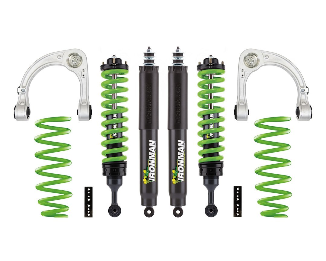 Ironman 4×4 Lift Kit Suspension, Stage 2, 2-1/2 Inch Front Lift, 2 Inch Rear Lift – TOY055BBKP3S2P