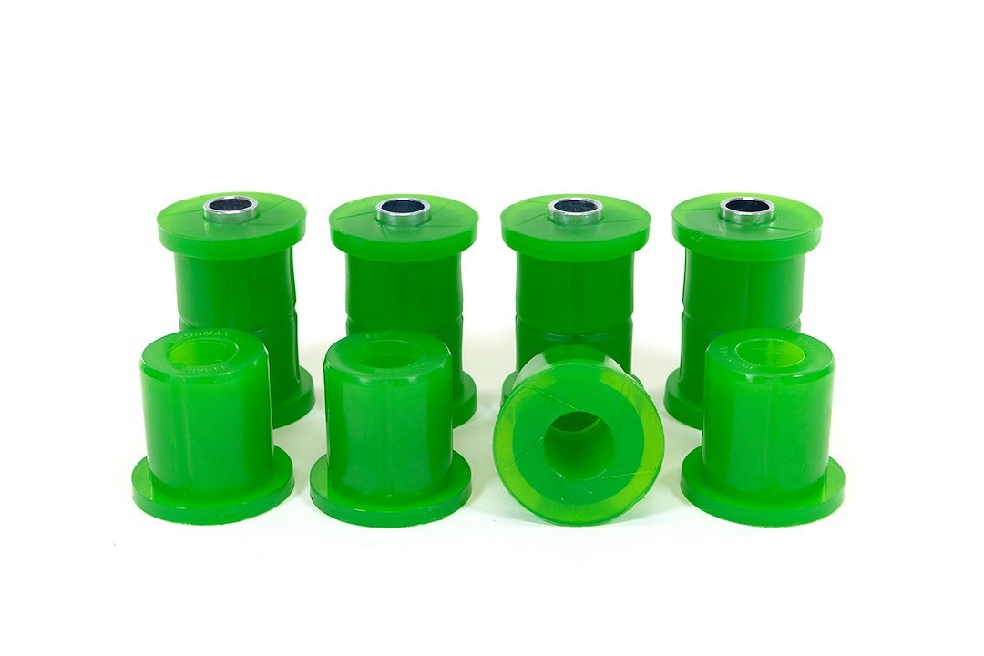 Ironman 4×4 Leaf Spring Bushing, Green, Polyurethane, 12 Bushing Halves – 1196UK