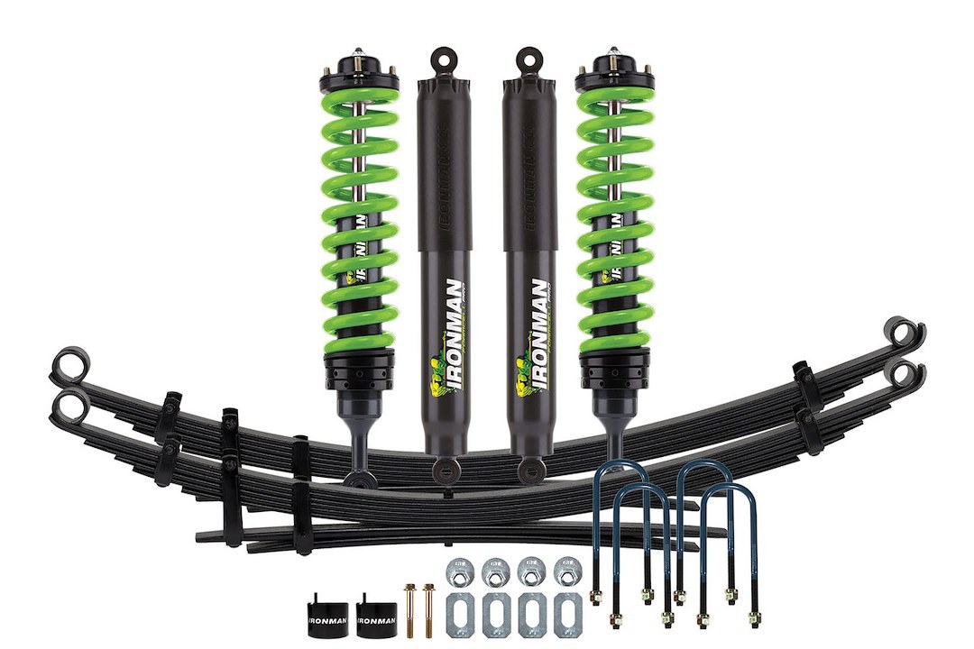 Ironman 4×4 Lift Kit Suspension, Stage 1, 3 Inch Front Lift, 2 Inch Rear Lift, With Front and Rear Foam Cell Shock Absorbers IN Kit – FOR015CAKPS1P-G