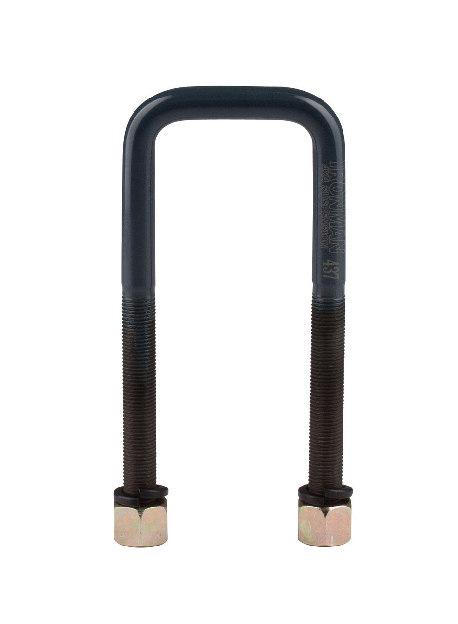 Ironman 4×4 Leaf Spring Axle U Bolt Kit, 200 Millimeter Length, 62 Millimeter Inside Diameter, Metric 14 X 1.5 X 70 Thread, Square, Set of 2 – 678UBK