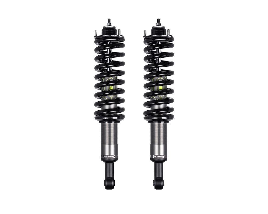 Ironman 4×4 Coil Over Shock Absorber, IM2.5, Non Adjustable Valving, 3 Inch Lift, Pigtail Spring, Black Body/ Black Coil Spring, Single – 71-057-887