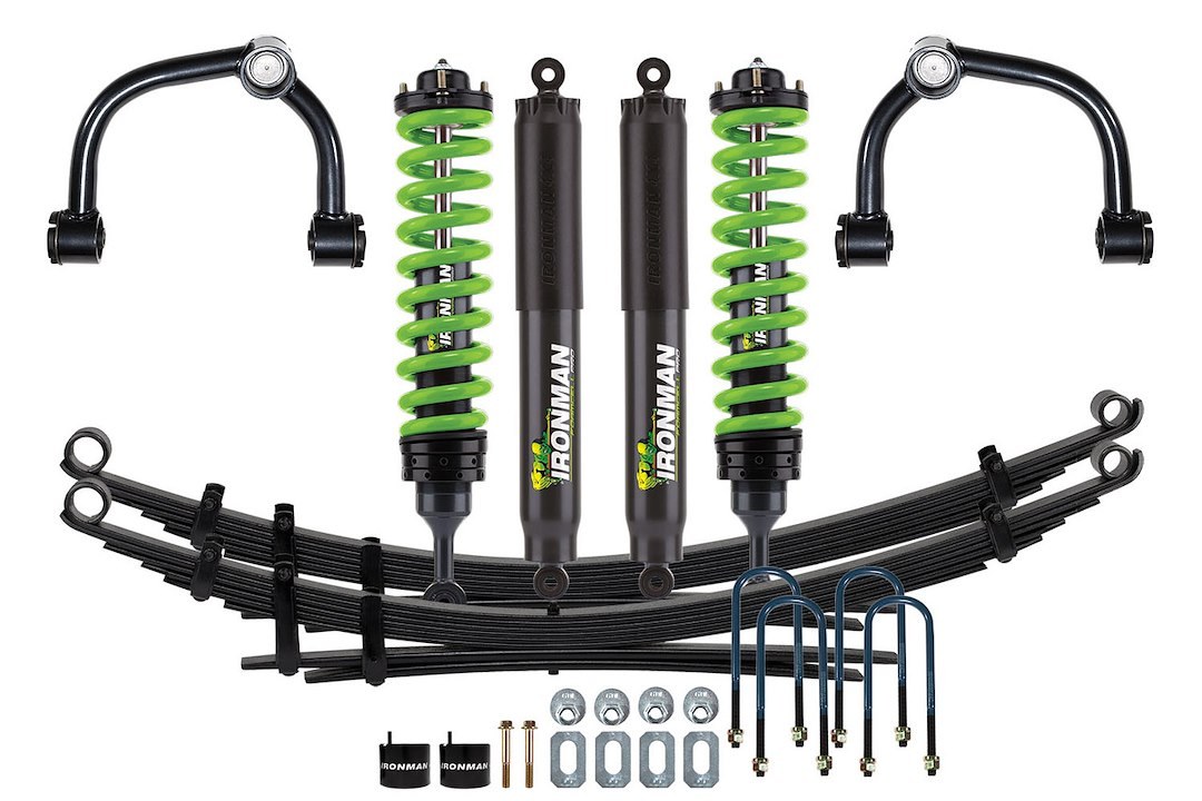 Ironman 4×4 Lift Kit Suspension, Stage 2, 3 Inch Front Lift, 2 Inch Rear Lift, With Front and Rear Foam Cell Shock Absorbers IN Kit – FOR015BBKPS2P-G