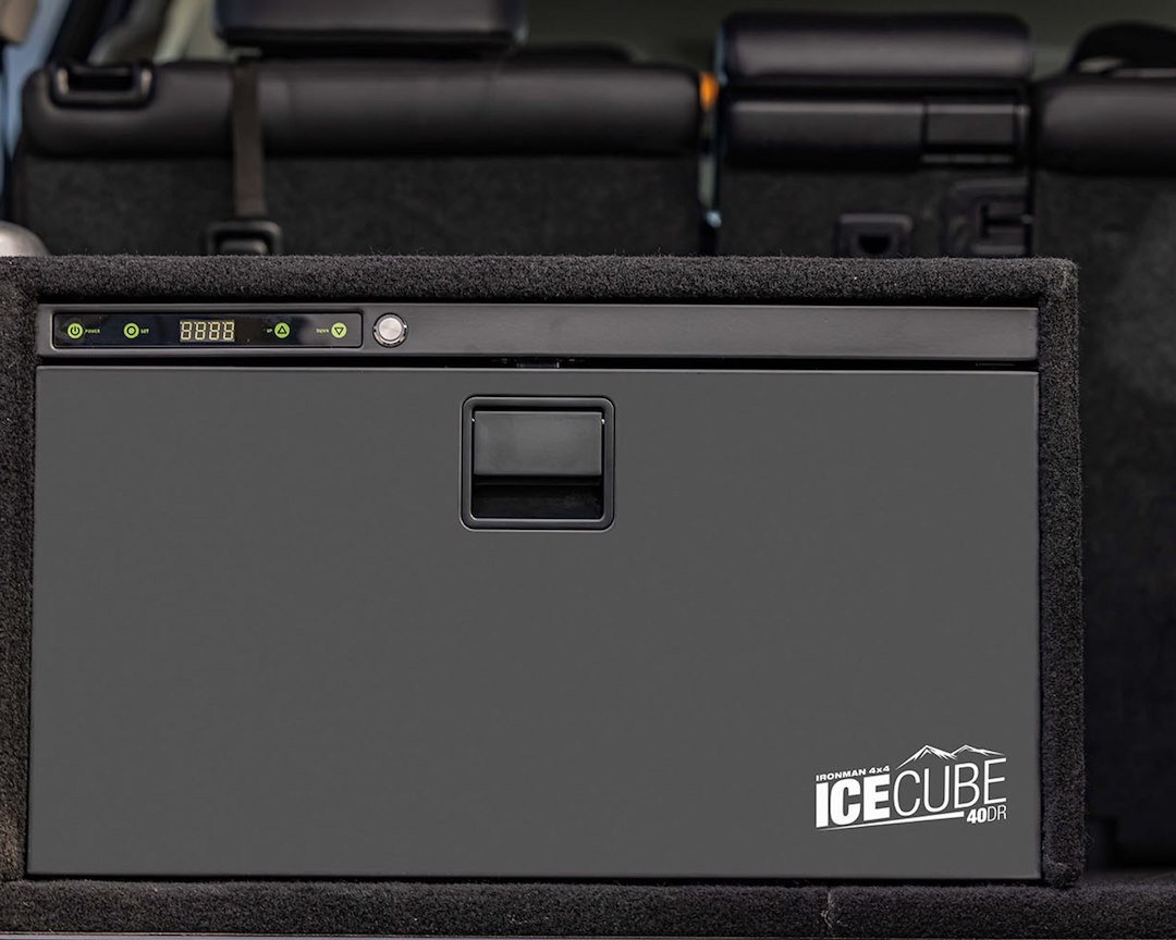 Ironman 4×4 Refrigerator, Icecube, Single Compartment, Portable, 40 Liter/ 1.41 Cubic Foot – IFRIDGE40LMDR