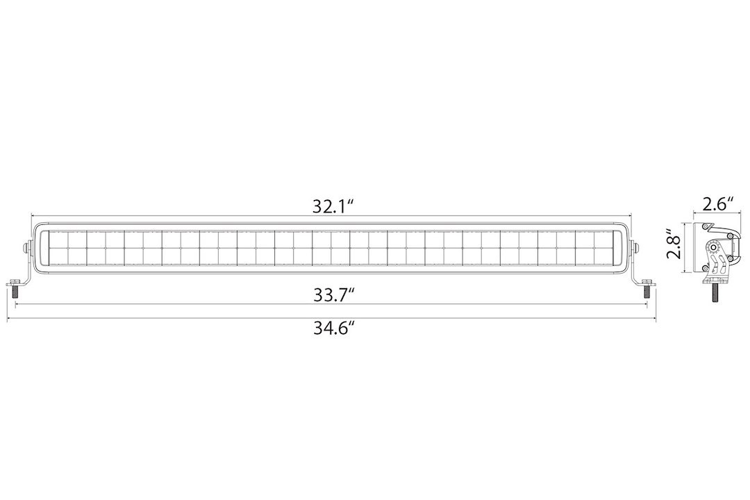 Ironman 4×4 Light Bar, LED, 32 Inch Length, Clear, 300 Watt/ 12 to 24 Volt, Combo Beam, 10080 Lumens, Clear Lens, Black Housing – ILBDR002B