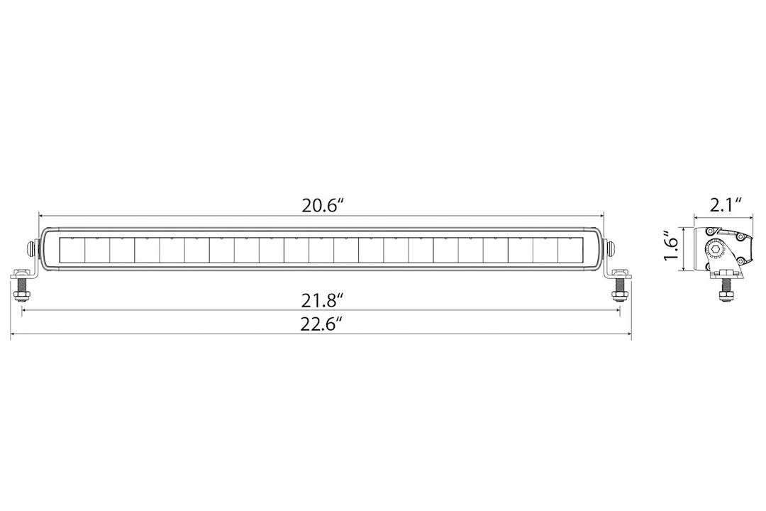 Ironman 4×4 Light Bar, Bright Saber-X, LED, 20 Inch Length, Clear, 300 Watt/ 12 to 24 Volt, Combo Beam, 8820 Lumens, Clear Lens – ILBSR003B