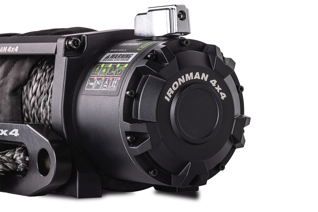 Ironman 4×4 Winch, Frontier, Vehicle Mounted, Vehicle Recovery, 12 Volt Electric, 9500 Pound Line Pull Capacity – IMW9500MSR