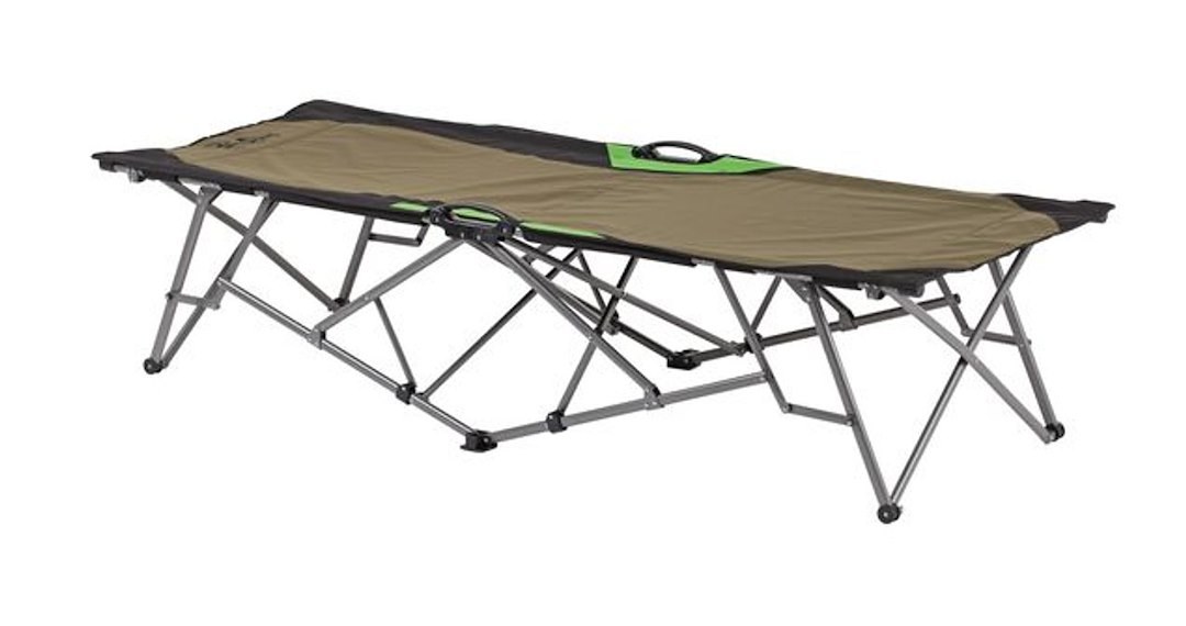 Ironman 4×4 Camping Bed, Foldable, 79 Inch Length X 29 Inch Width X 18 Inch Height, Canvas, Tan, Steel Frame, 330 Pound Weight Capacity – IQFS001