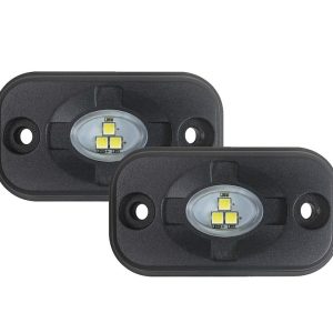 Ironman 4×4 Underbody Light Kit, Universal Mount, 3 Inch Length X 1.7 Inch Width, LED, Clear Bulb, Clear Lens, 9 Watt, Set of 2 Lights – IRL120BK