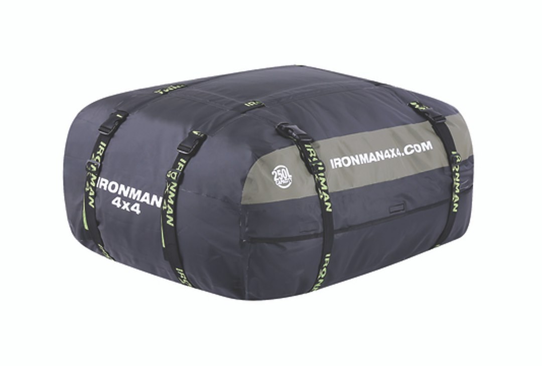 Ironman 4×4 Cargo Carrier, Bag Style, Compatible with Roof Rack/ Luggage Basket/ Tray, 250 Liter Capacity – IRLB250