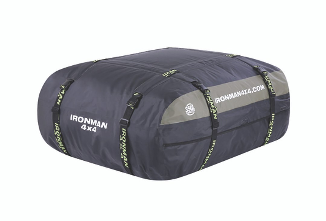 Ironman 4×4 Cargo Carrier, Bag Style, Compatible with Roof Rack/ Luggage Basket/ Tray, 350 Liter Capacity – IRLB350