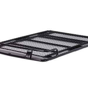 Ironman 4×4 Roof Basket, 6 Foot Length X 4.10 Foot Width X 5.9 Inch Height, Painted, Black, Steel, With Front Bar – IRRTENT18
